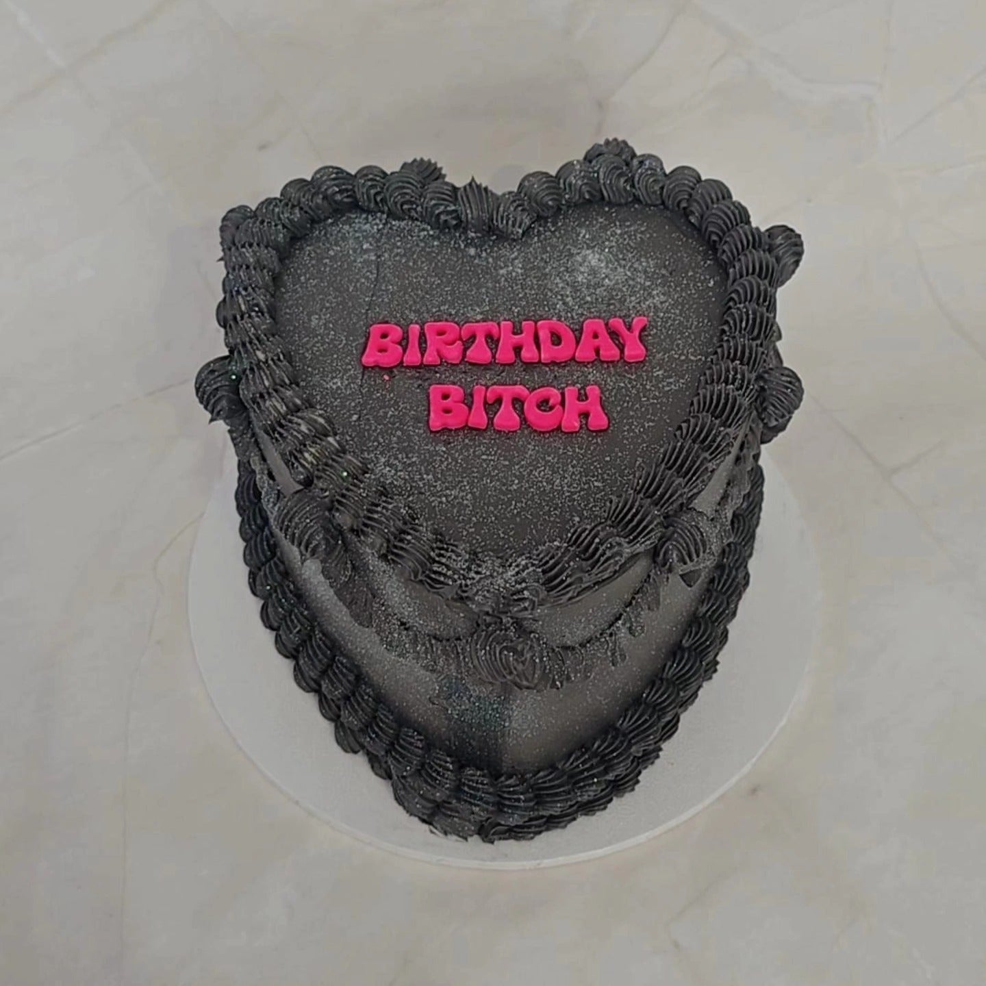 Black Heart Cake