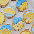 Baby Blue Lemon Cupcakes