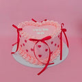 Pink Heart Cake