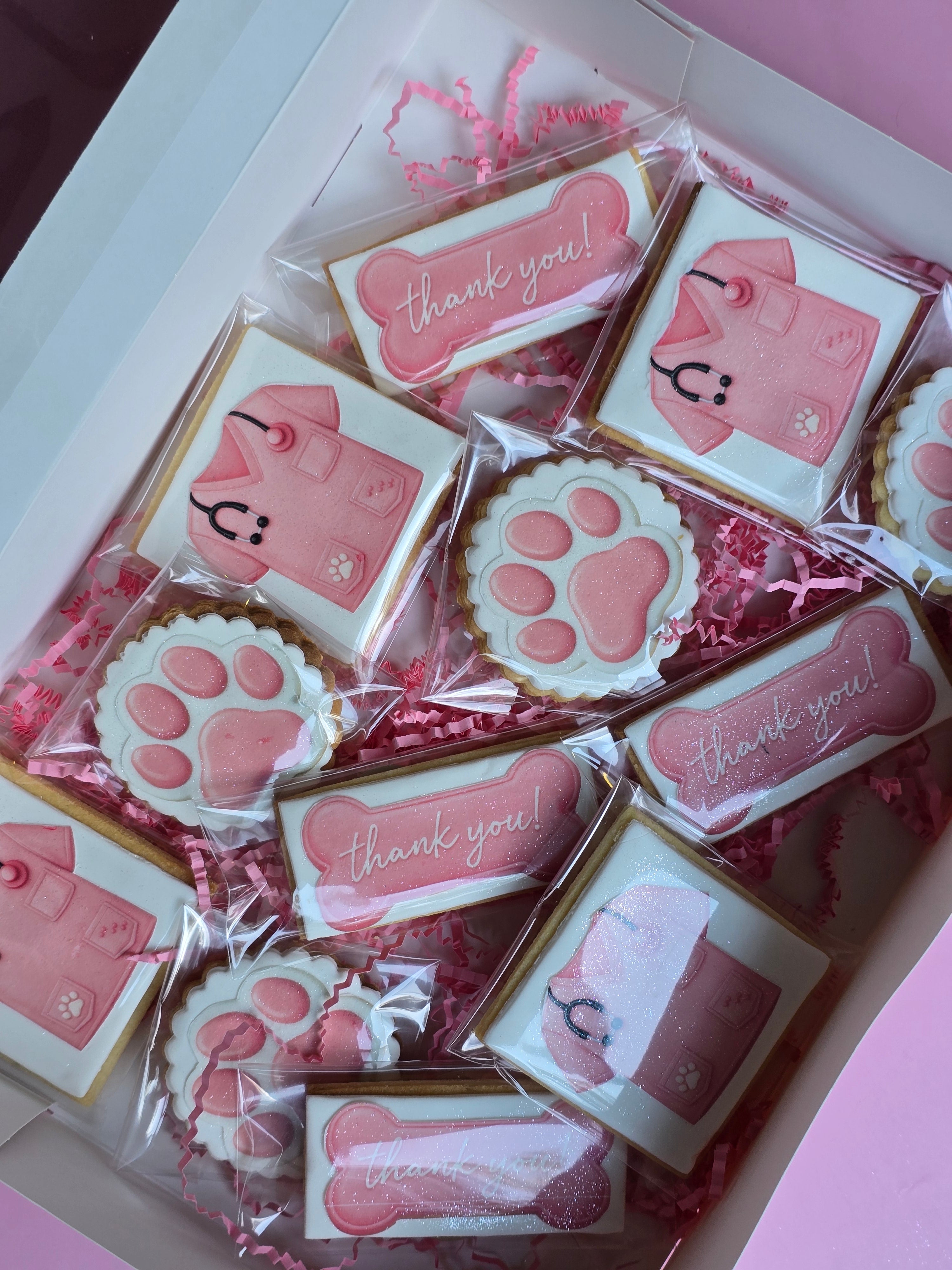 Vet thank you cookies