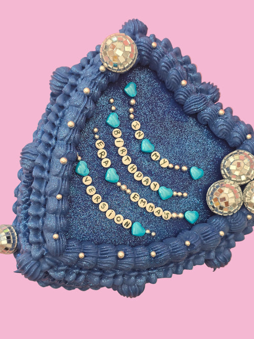 Blue vintage cake