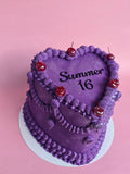 Purple vintage cake