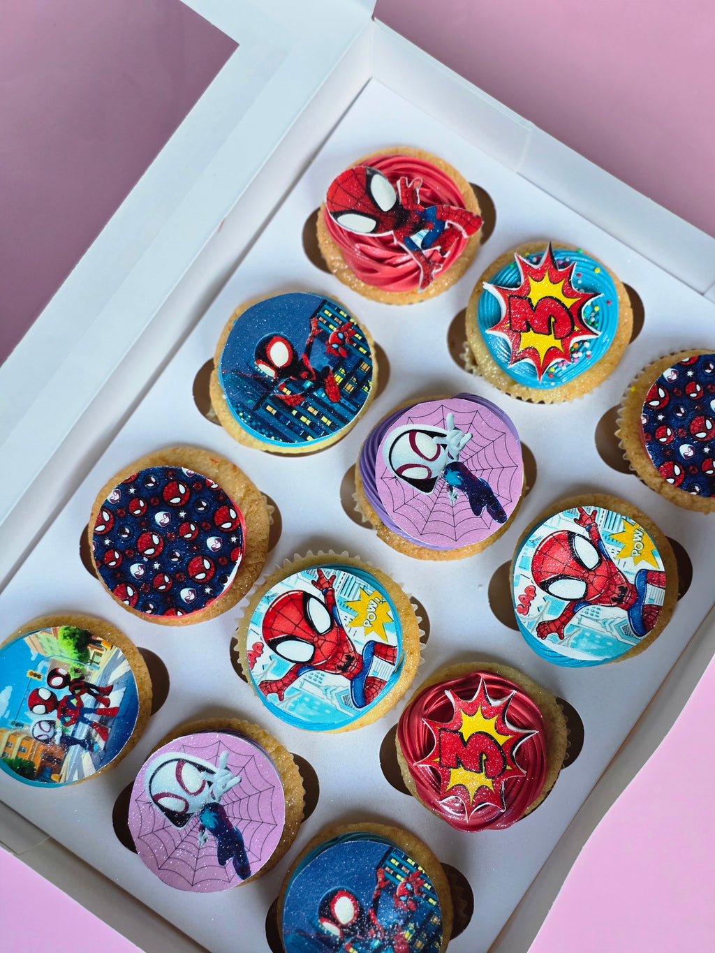 Spidey cupcakes