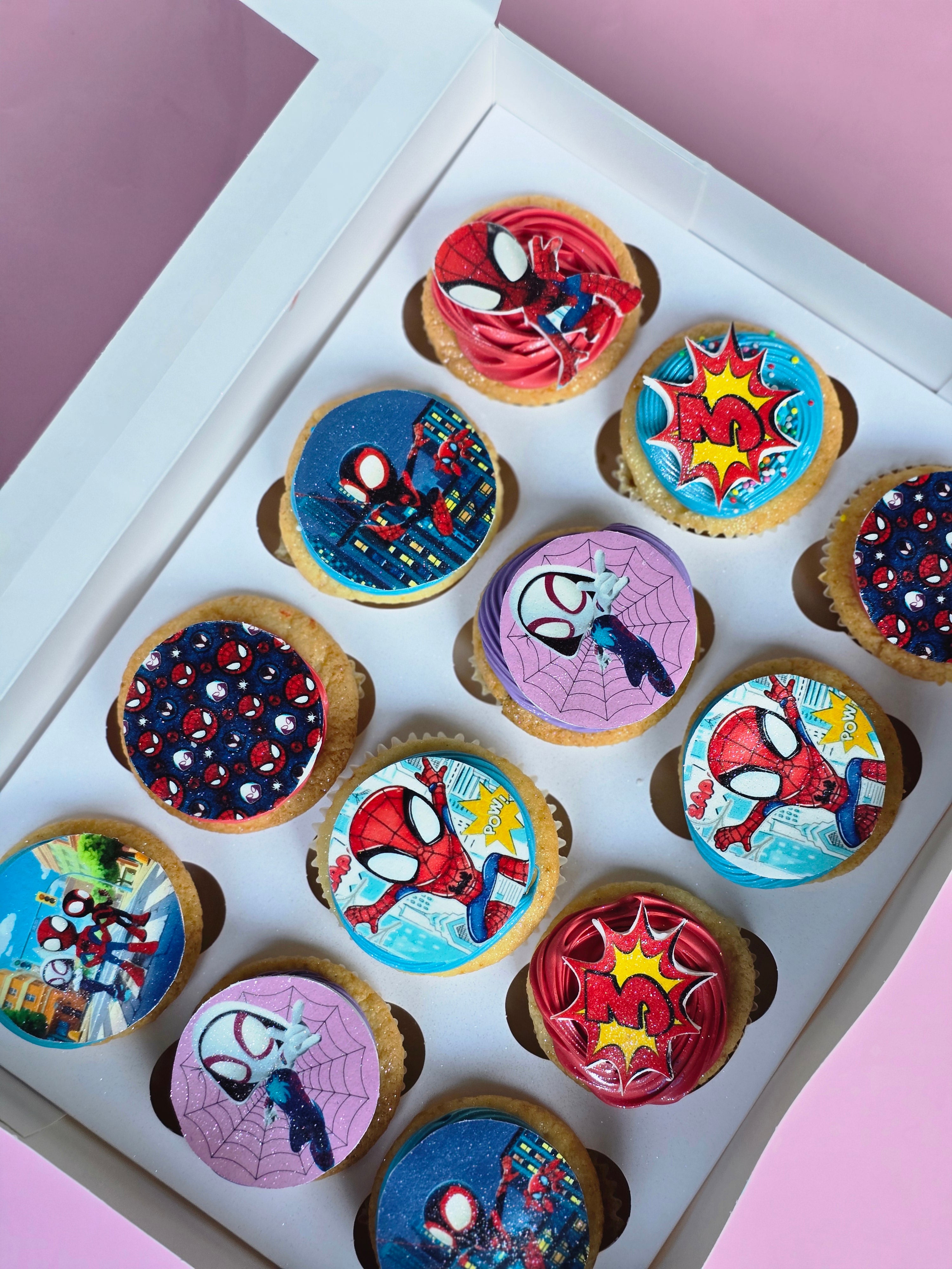 Spidey cupcakes