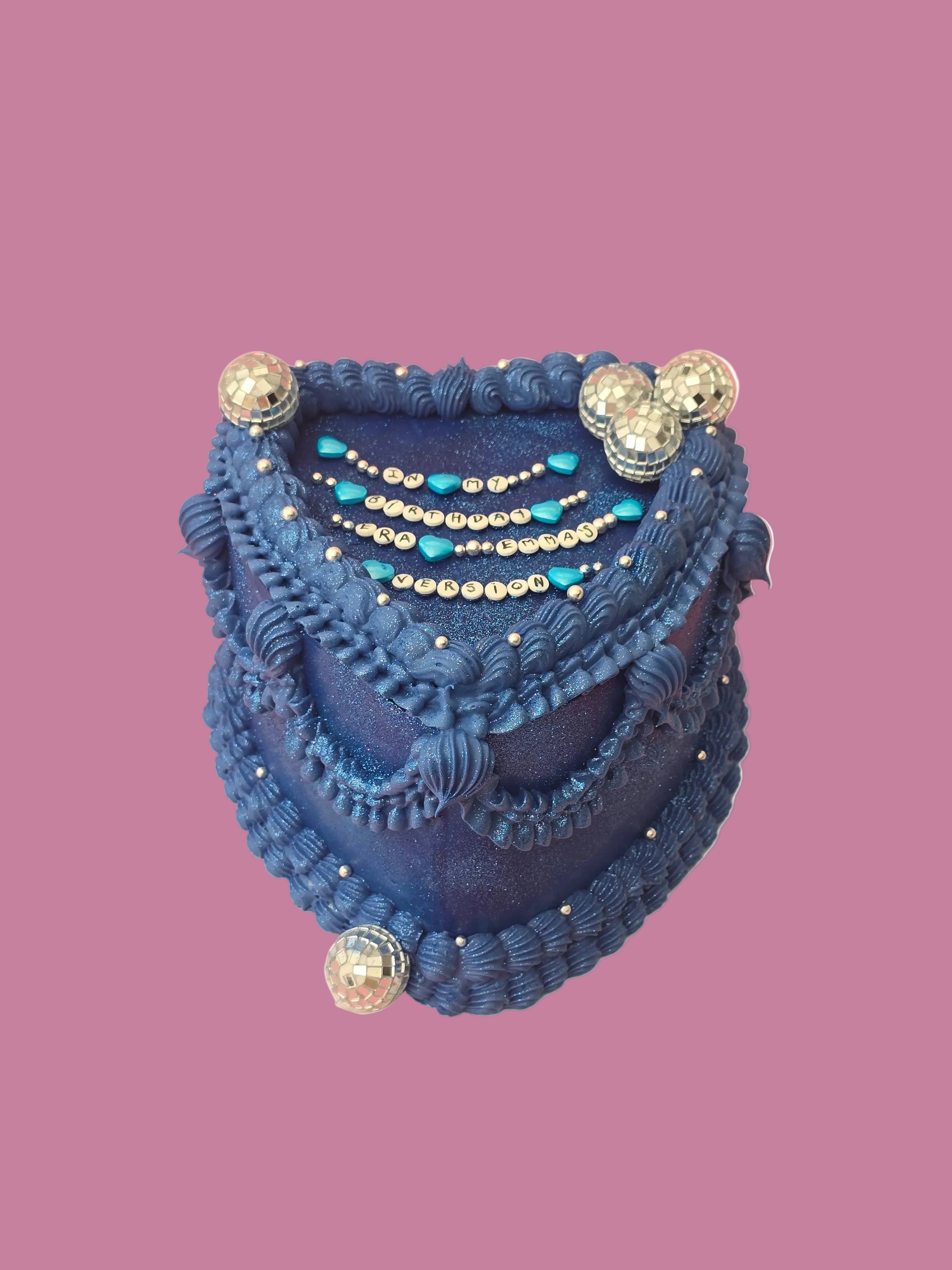 Blue vintage cake
