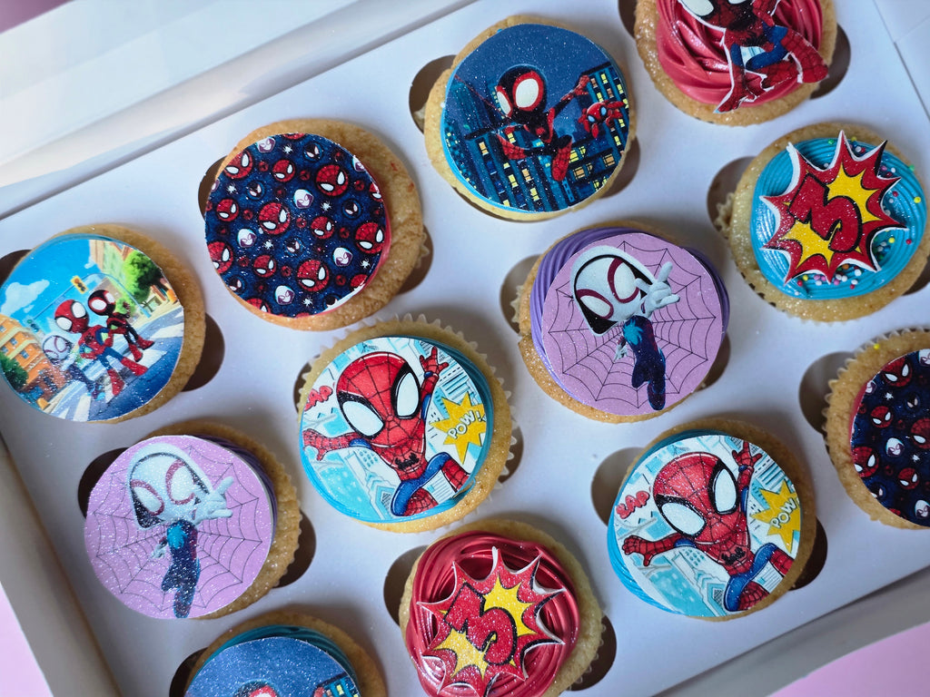 Spidey cupcakes